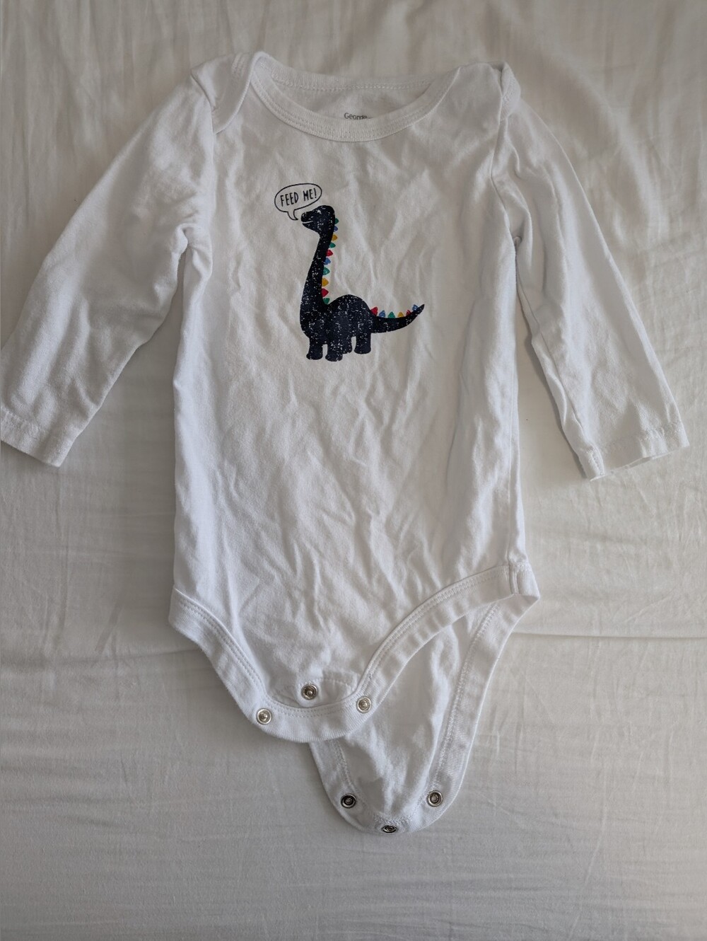George Long-Sleeve Baby One-Piece Bodysuit